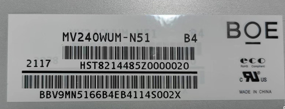 MV240WUM-N51 BOE 24.0&quot; 1920 ((RGB) ×1200, 250 cd/m2 ИНДУСТРИАЛЬНЫЙ ЖК-дисплей