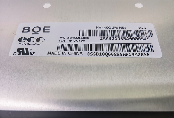 NV140QUM-N53 BOE 14.0&quot; 3840 ((RGB) × 2160 500 cd/m2 ПРОМЕТНЫЙ ЖК-дисплей