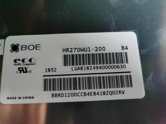 HR270WU1-200 BOE 27.0&quot; 1920 ((RGB) ×1080, 725 cd/m2 ПРОМУСТРИАЛЬНЫЙ ЖК-дисплей