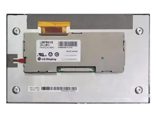 LB070WV8-SL02 LG дисплей 7&quot; 800 ((RGB) × 480, WVGA 133PPI, 450 cd/m2 ИНДУСТРИАЛЬНЫЙ ЖК-дисплей