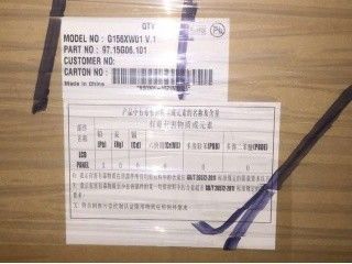 G156XW01 V1 1366×768 15,6 дюйма Промышленный TFT дисплей 400 (тип.) ((cd/m2)