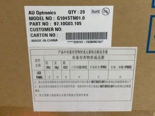 G104STN01.0 LED Driver 10,4 дюйма AUO TFT дисплей 80/80/60/70 (тип.)