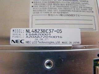 NL4823BC37-05 CCFL Заднее освещение 7.0 INCH 480×234 NEC TFT LCD 157.5 ((H) ×90.5 ((V) мм