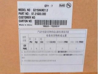 21.5 дюймов 102PPI 400cd/m2 TFT ЖК-панель G215HAN01.0 89/89/89/89 (тип.)
