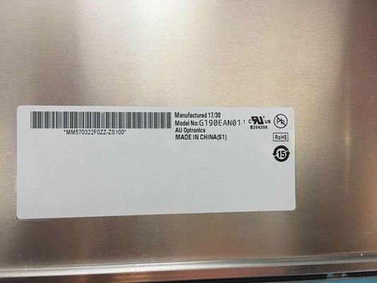 G190EAN01.2 19" 1300cd/m2 1280×1024 LVDS Промышленный ЖК-монитор