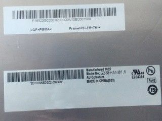 72% NTSC 23 дюймовый 300cd/m2 TFT ЖК-дисплей G230HAN01.1 89/89/89/89 (Тип.)