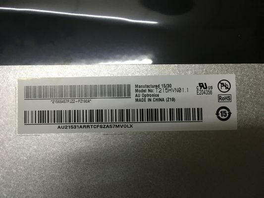 T215HVN01.1 21,5 дюйма 250 cd/m2 A-Si TFT LCD для настольного монитора 89/89/89/89