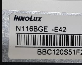 N116BGE-E42 Innolux 11,6» 1366 (RGB) ДИСПЛЕЕВ LCD ² ×768 220 cd/m ПРОМЫШЛЕННЫХ