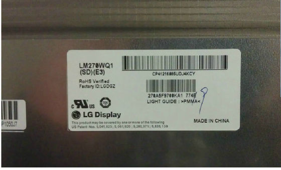 Дисплей 27,0&quot; LM270WQ1-SDB3 LG ДИСПЛЕЙ 2560×1440 420cd/m2 ПРОМЫШЛЕННЫЙ LCD