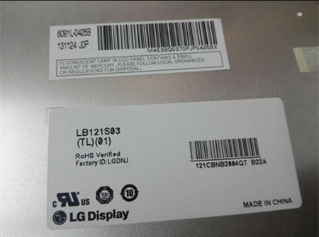 12.1&quot; 800x600 TFT ЖК-панель 450cd/m2 LB121S03-TL03 70/70/55/65 (тип.)