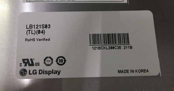 LB121S03-TD02 12,1 дюйма 800x600 82PPI Tft LCD Дисплей 250cd/M2 LG.