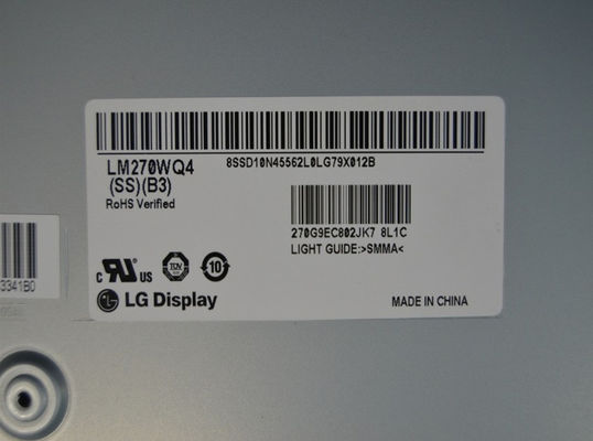 Cd/m дисплея 27,0&quot; 2560 LM270WQ4-SSB3 LG (RGB) ДИСПЛЕЙ LCD ² ×1440 350 ПРОМЫШЛЕННЫЙ