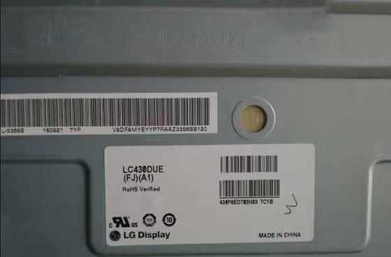 ДИСПЛЕЙ LCD ² ×1080 200 cd/m дисплея 43&quot; 1920 LC430DUE-FJA1 LG (RGB) ПРОМЫШЛЕННЫЙ