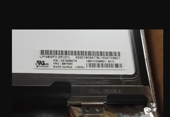 экран LP140WF3-SPD1 1920×1080 Tft квадрата 157PPI 300cd/m2 14.0in