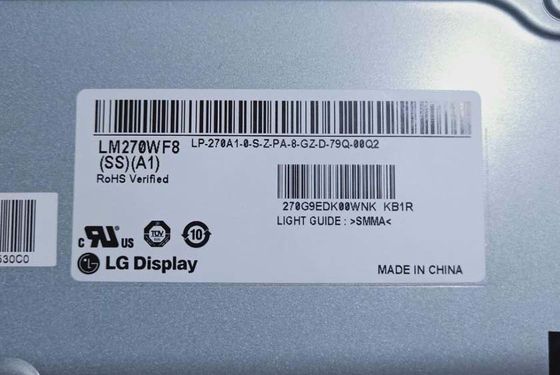 Cd/m дисплея 27,0&quot; 2560 LM270WQ8-SSA1 LG (RGB) ДИСПЛЕЙ LCD ² ×1440 350 ПРОМЫШЛЕННЫЙ