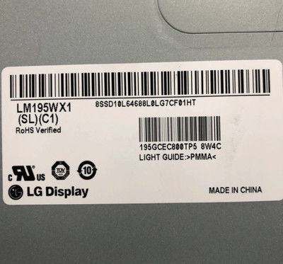 Дисплей 19,5 LM195WX1-SLC1 LG» 1440 (RGB) ДИСПЛЕЕВ LCD ² ×900 250 cd/m ПРОМЫШЛЕННЫХ