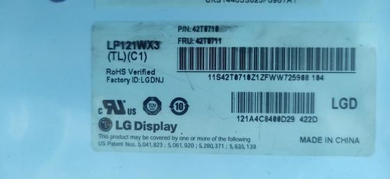12,1» панелей 220cd/m2 LP121WX3-TLC1 1280×800 124PPI WXGA TFT LCD