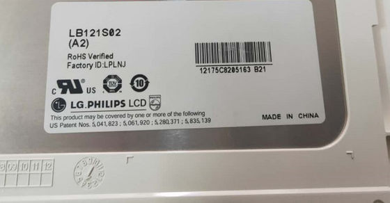 12.1&quot; 800×600 400cd/m2 82PPI WLED TFT панель LB121S03-TL01 65/65/50/60 (тип.)