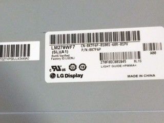 панель LM270WF7-SLA1 FHD 81PPI 27.0in RGB 300cd/m2 NTSC TFT LCD