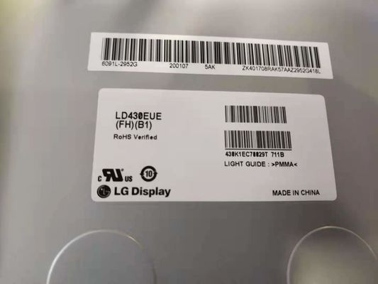 панель 43&quot; Lcd квадрата 450cd/M2 RGB FHD 51PPI 1920×1080 LD430EUE-FHB1